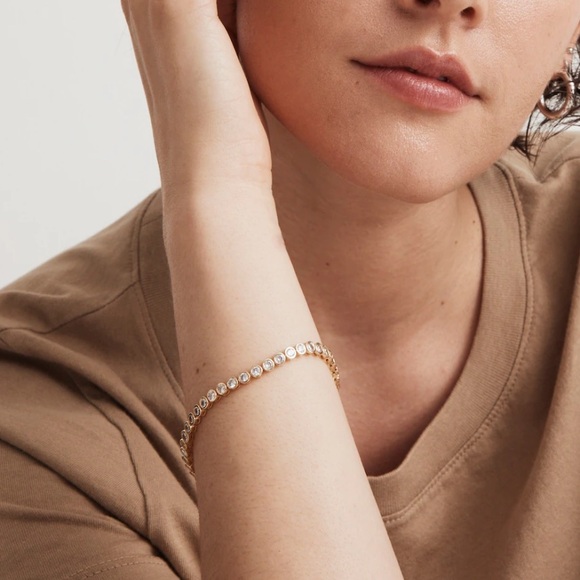 Madewell The Tennis Collection Bezel Set Crystal Bracelet - Picture 3 of 7